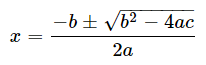 2次方程式の解の公式2