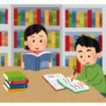 図書館で勉強150